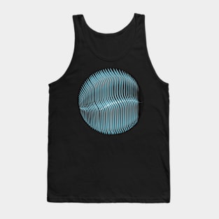 Wavy blue skeletal mandala Tank Top